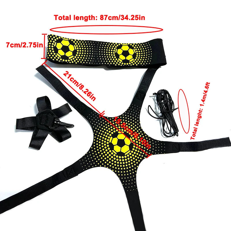 Adjustable Football Kick Football Training Practice Equipment Children Auxiliary Circling Belt Kids Soccer Trainer Elastic Belt