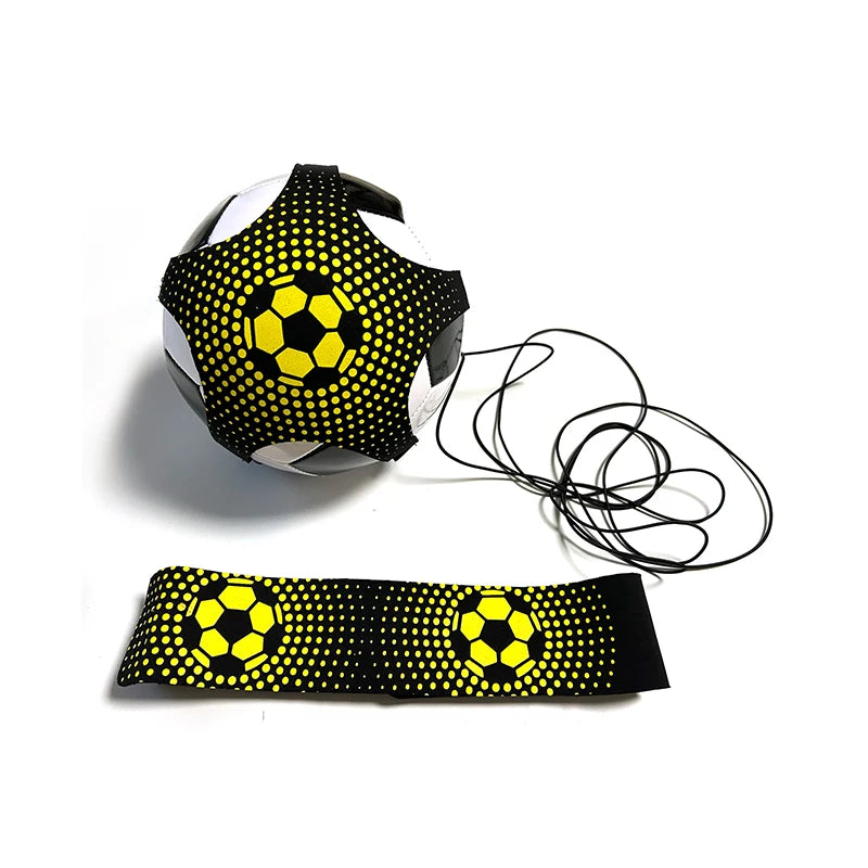 Adjustable Football Kick Football Training Practice Equipment Children Auxiliary Circling Belt Kids Soccer Trainer Elastic Belt